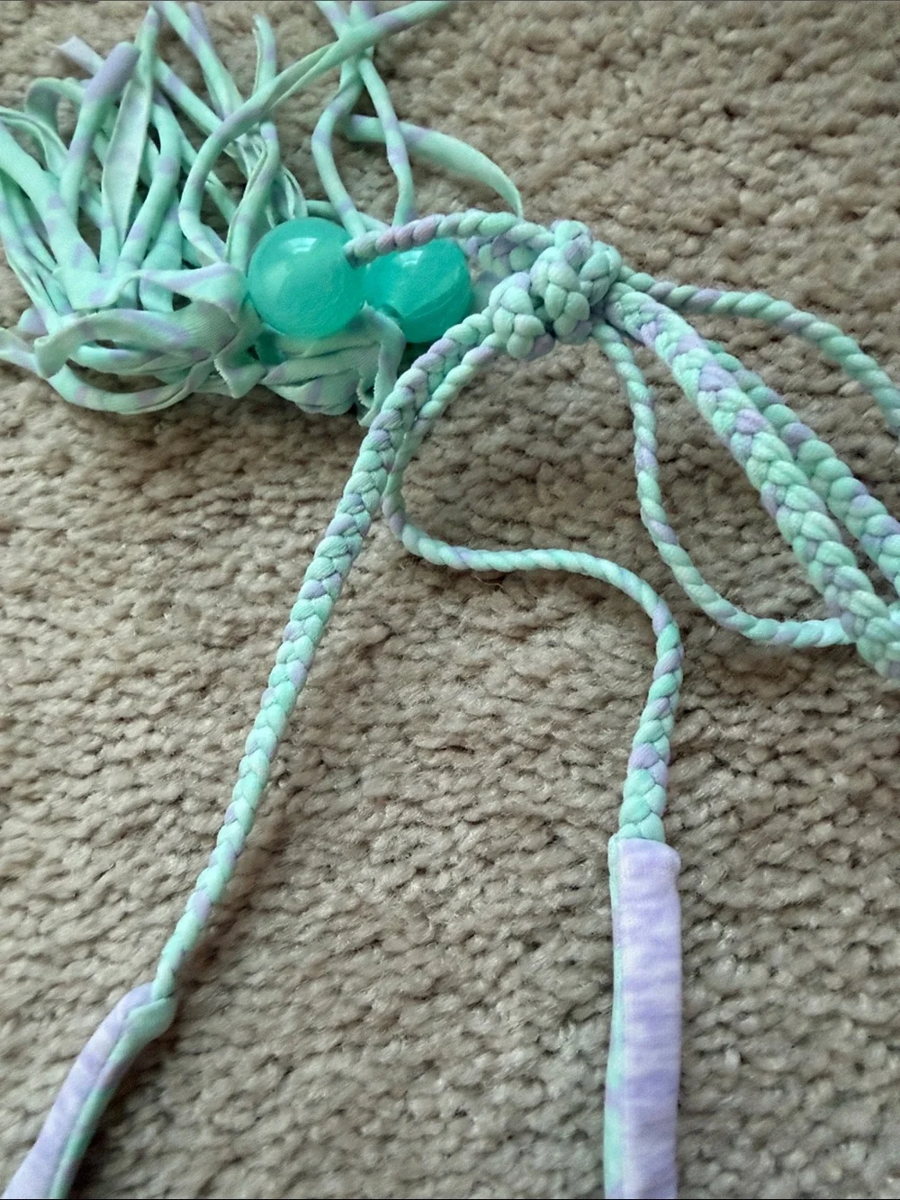 Victoria's Secret Reversible Blue/Lilac Halter Bikini with Blue Tassels - Picture 9 of 10